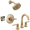Widespread Lavatory Faucet with Shower Trim and Rough Bundle - 14 Series
