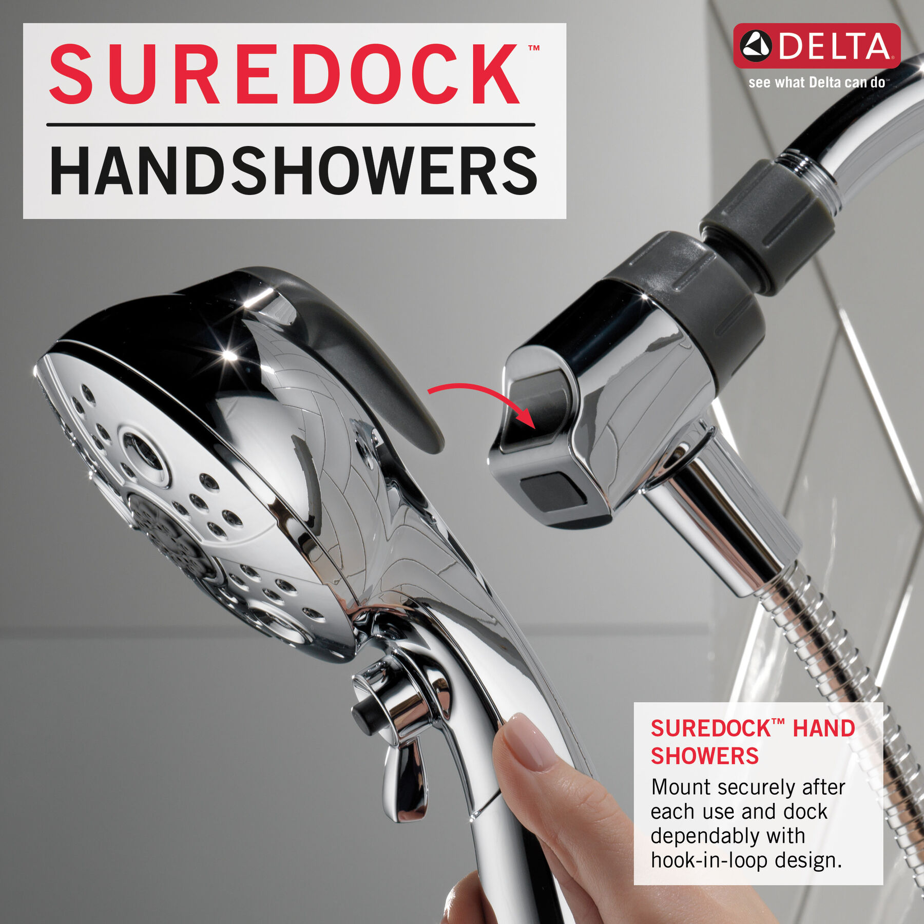 Ducha manual SureDock™ de 5 funciones, imagen 15