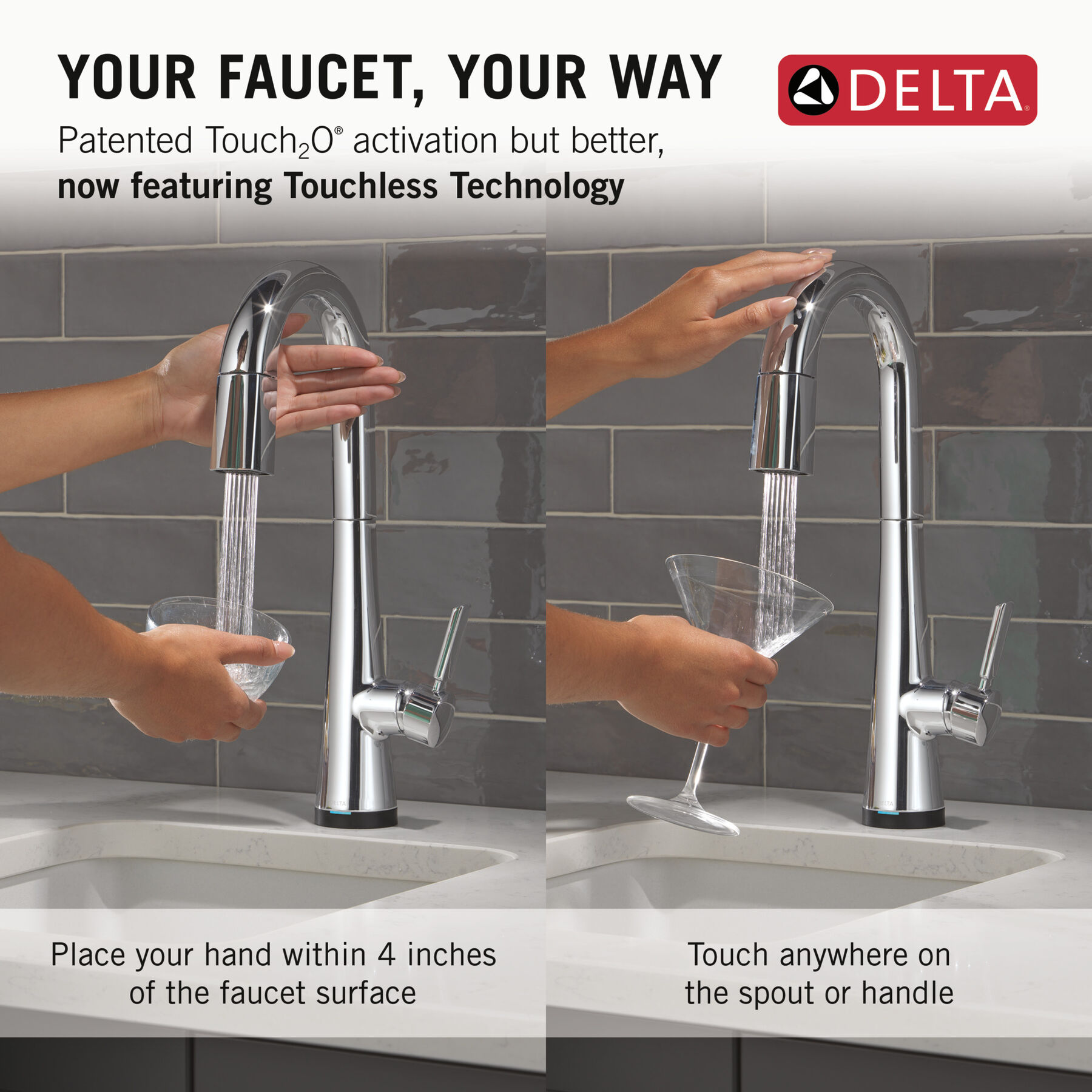 Touch2O® Bar / Prep Faucet with Touchless Technology, image 8