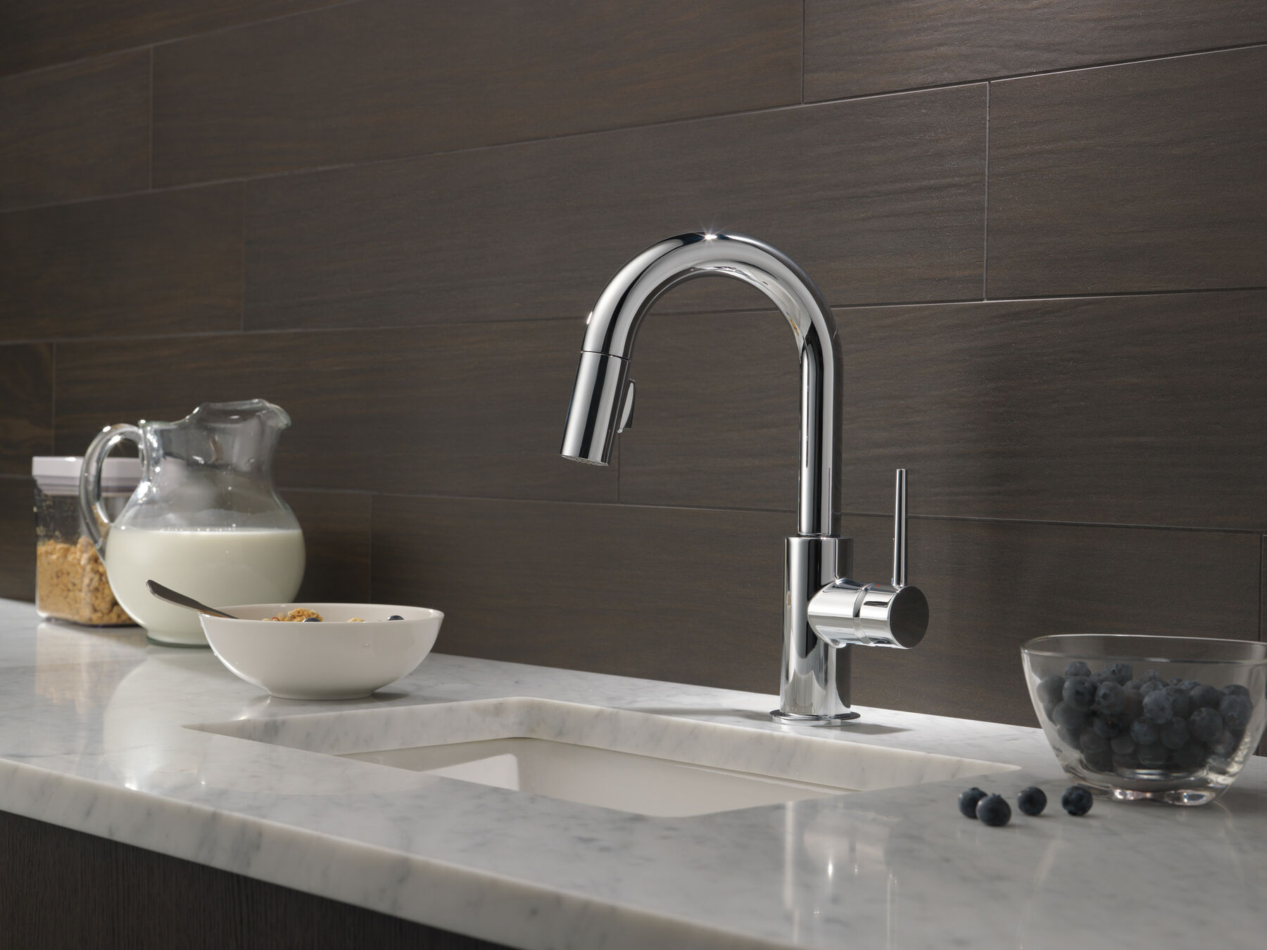 Llave para barra/encimera de cocina monomando extensible, giro limitado, imagen 7
