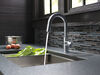 Llave para barra/encimera de cocina monomando extensible, giro limitado