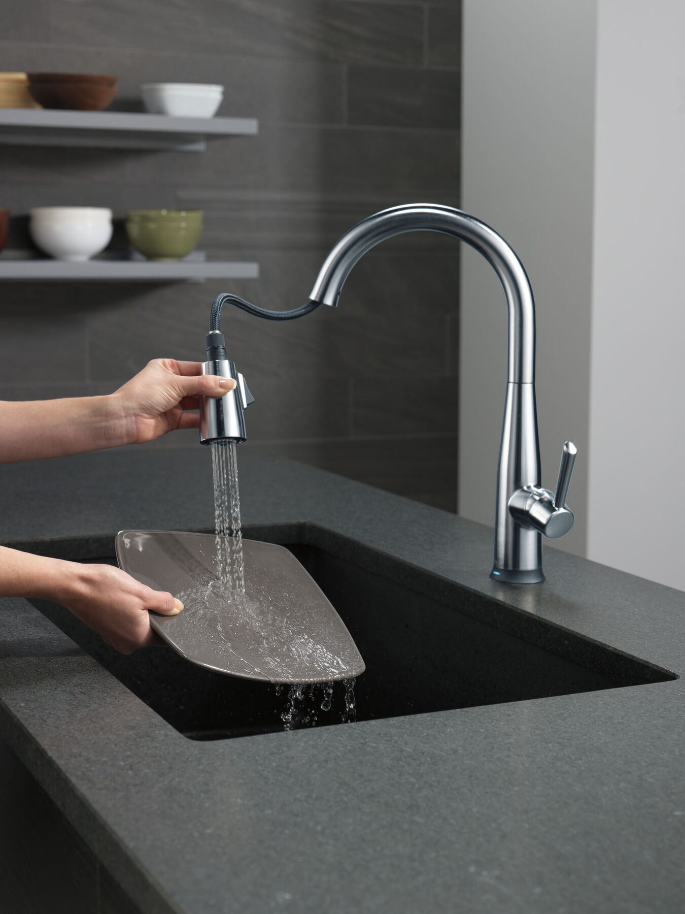 VoiceIQ® Single Handle Pull-Down Faucet with Touch<sub>2</sub>O® Technology, image 8