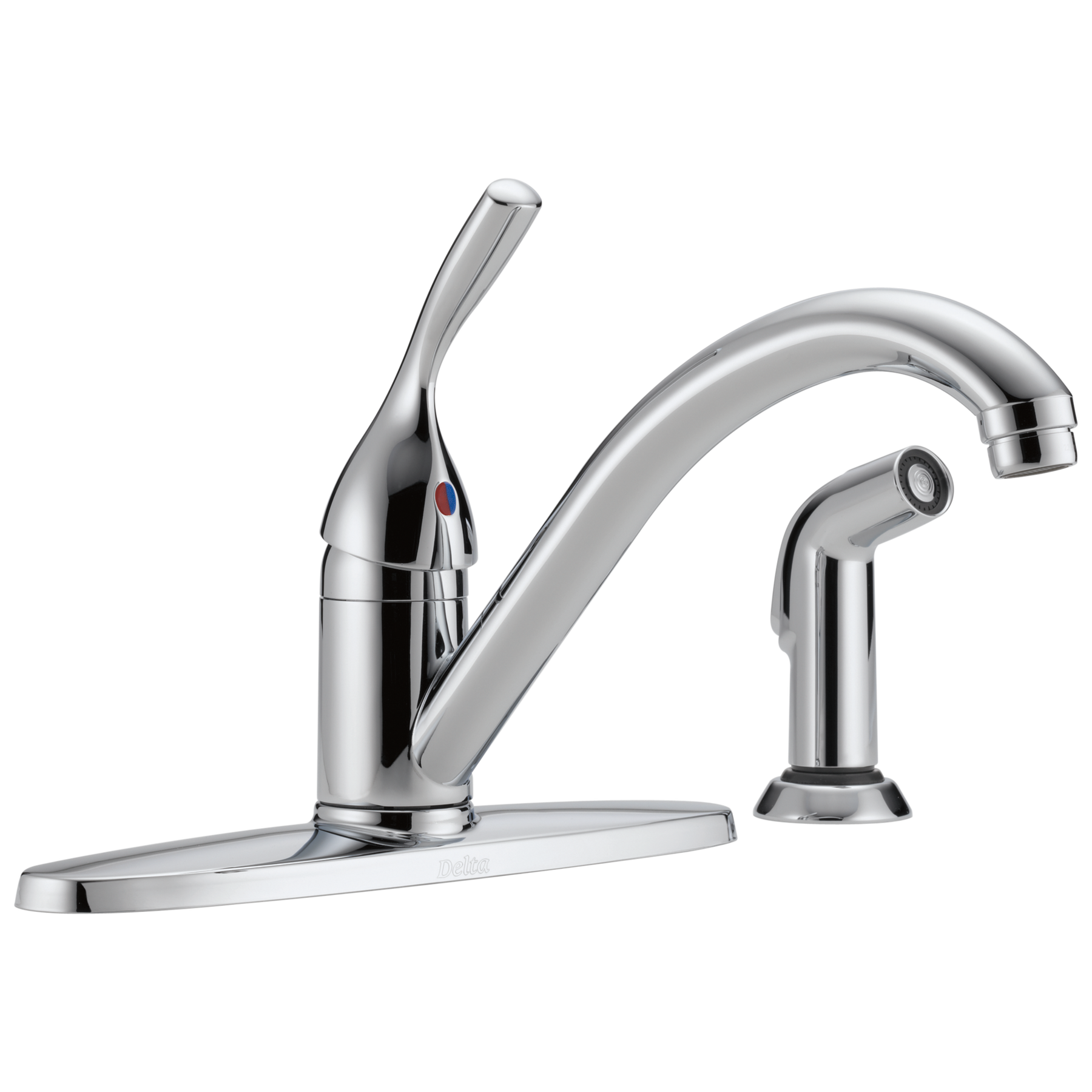 Llave para cocina de una manija con rociador