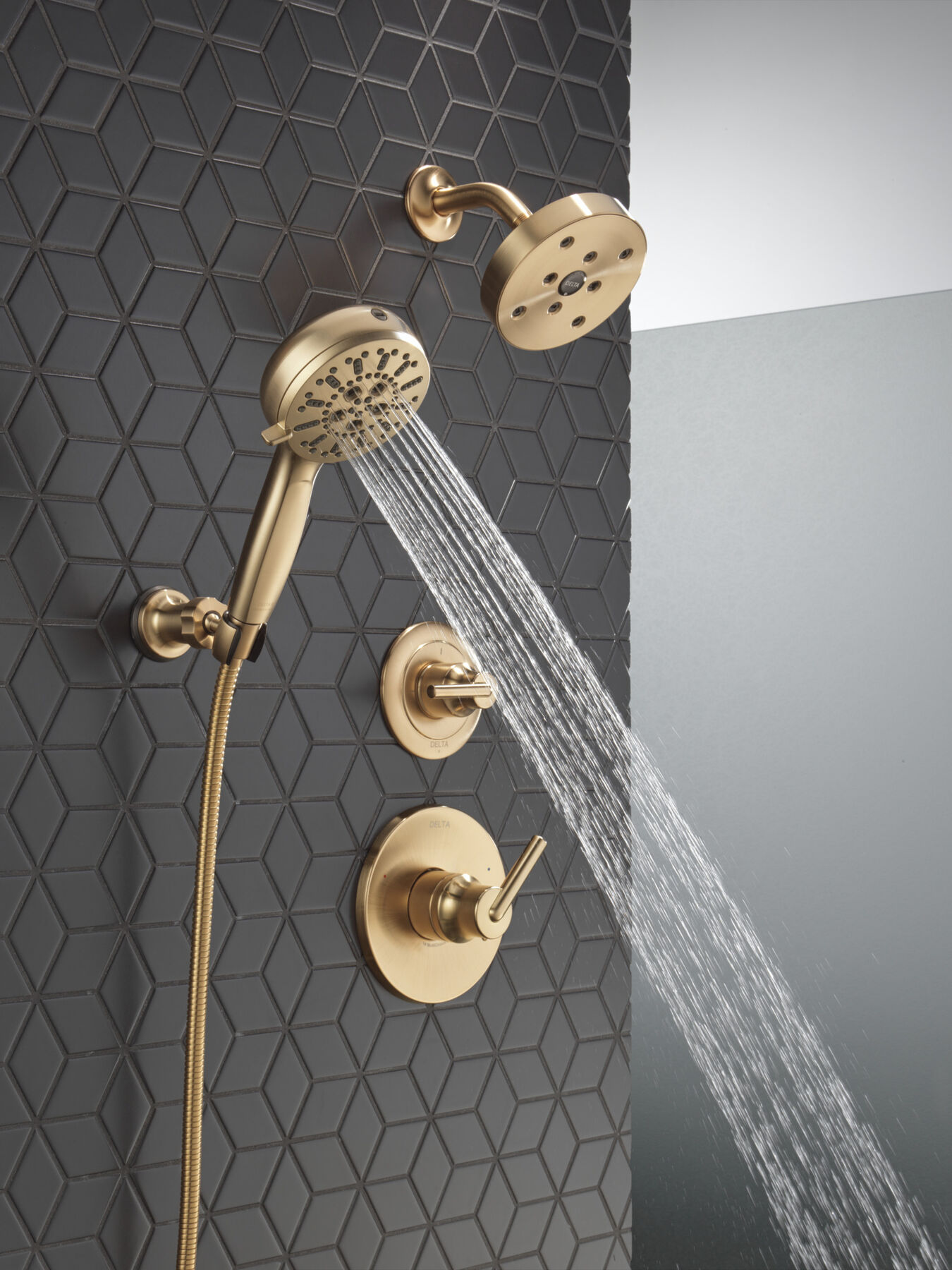 7-Setting Wall Mount Hand Shower with Cleaning Spray, image 16