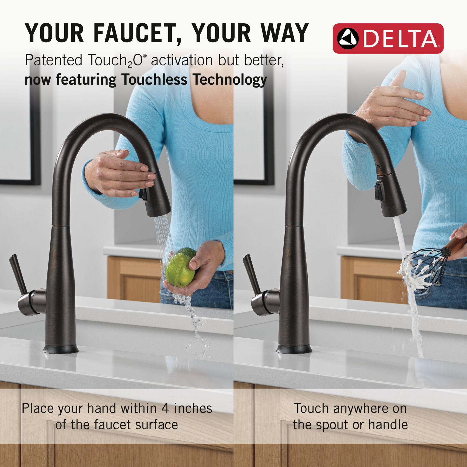 Touch<sub>2</sub>O® Technology Kitchen Faucet with Touchless Technology, image 11