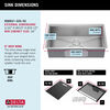 32” Workstation Kitchen Sink Undermount 16 Gauge Stainless Steel Single Bowl with WorkFlow™ Ledge and Accessories