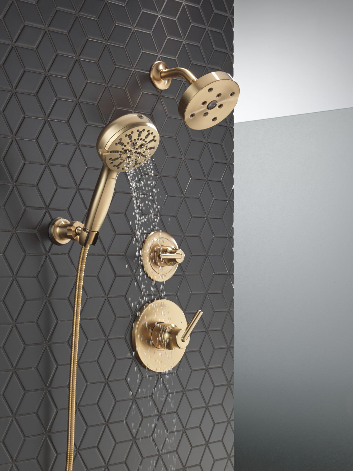7-Setting Wall Mount Hand Shower with Cleaning Spray, image 17