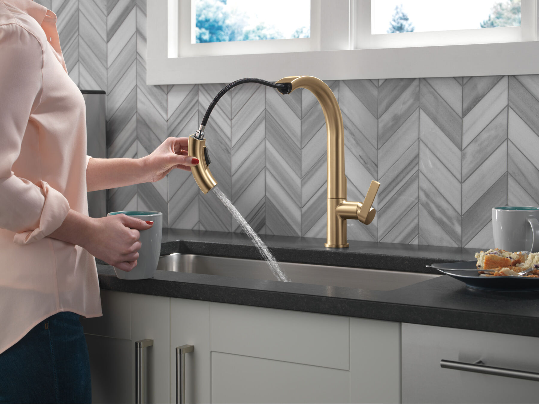 Llave para cocina monomando extensible, imagen 5