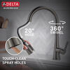 Llave para cocina monomando extensible con dispensador de jabón y tecnología ShieldSpray®