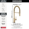 Touch<sub>2</sub>O® Technology Kitchen Faucet with Touchless Technology