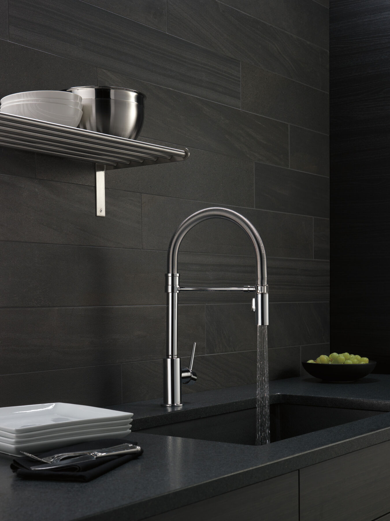 Single-Handle Pull-Down Spring Kitchen Faucet, image 28