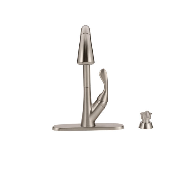 Llave para cocina monomando extensible con dispensador de jabón y tecnología ShieldSpray® (producto recertificado)