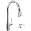 Llave para cocina monomando extensible con dispensador de jabón y tecnología ShieldSpray®