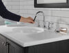 Llave para baño extensible independiente de dos manijas