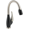 Llave de una manija con tubo de salida deslizable para cocina