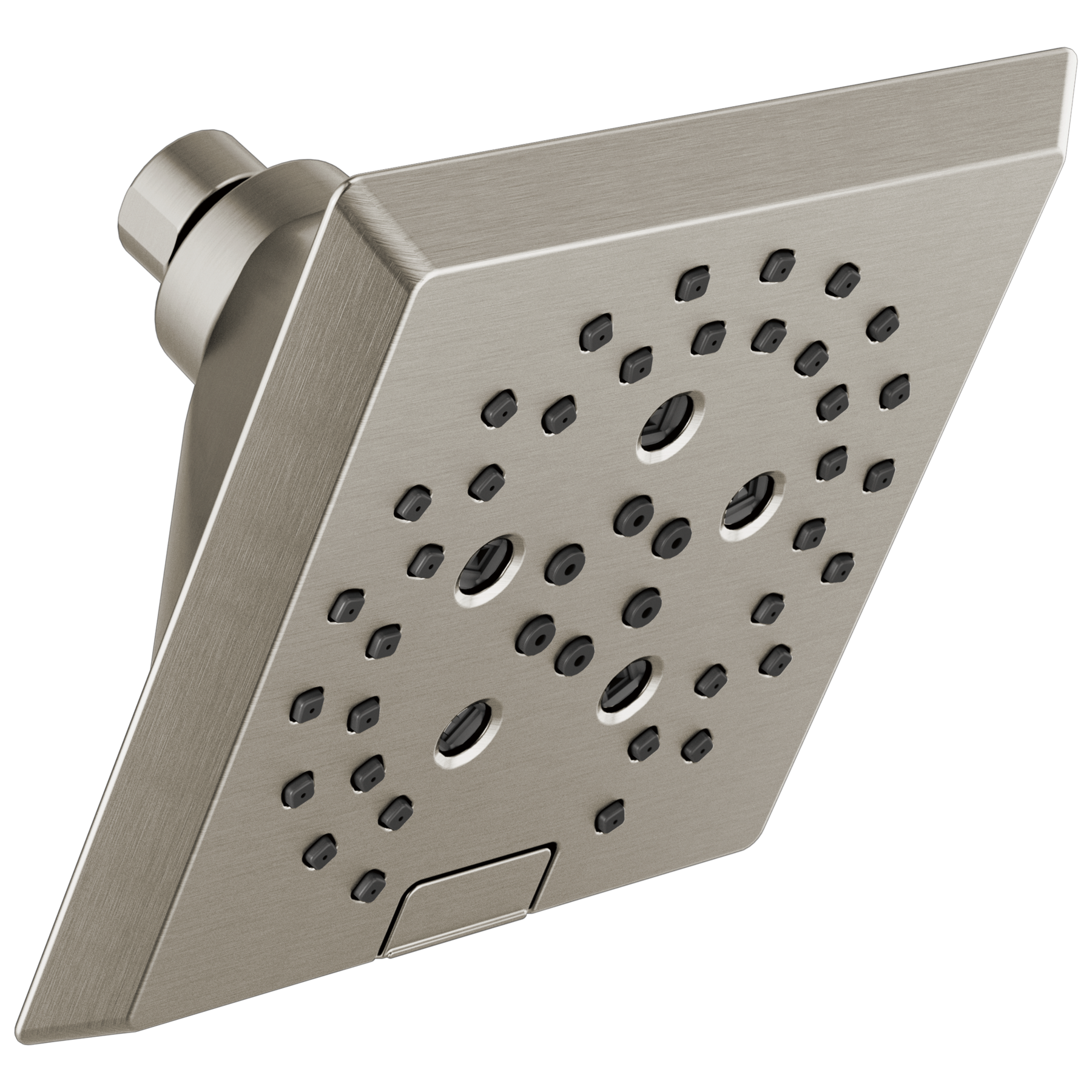 Regadera tipo lluvia moderna angular H<sub>2</sub>Okinetic® de 5 funciones