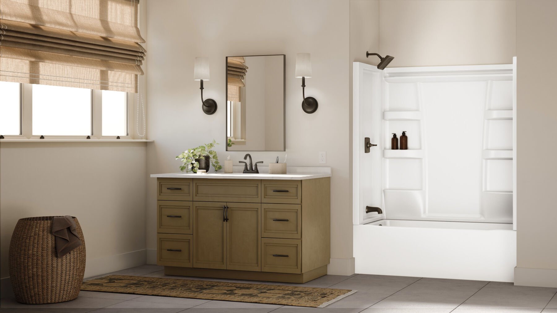 ProCrylic Bathtub 60 in. x 32 in. Left Drain, image 3