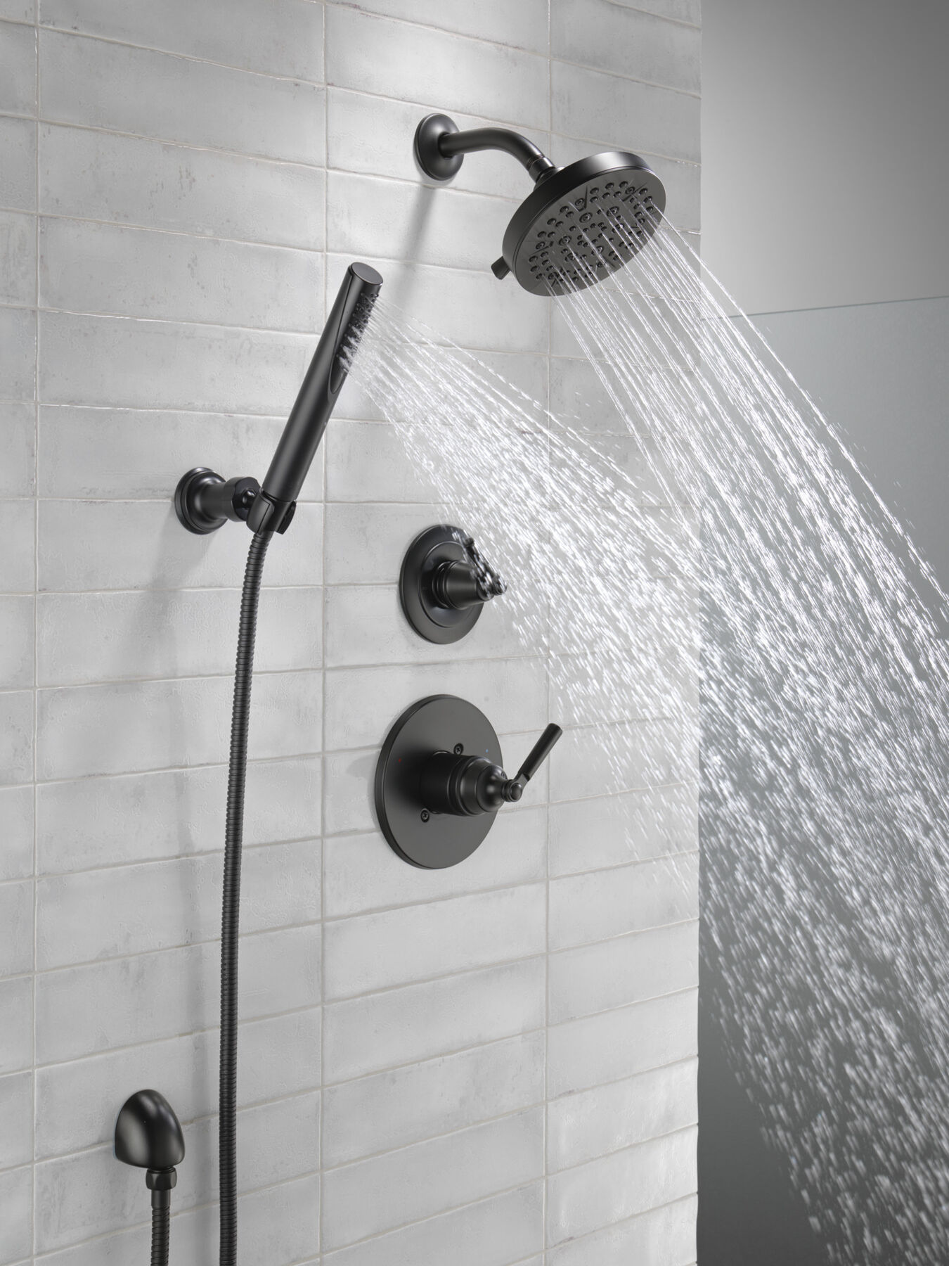 Ducha manual premium para montaje en pared ajustable de una sola función, imagen 10