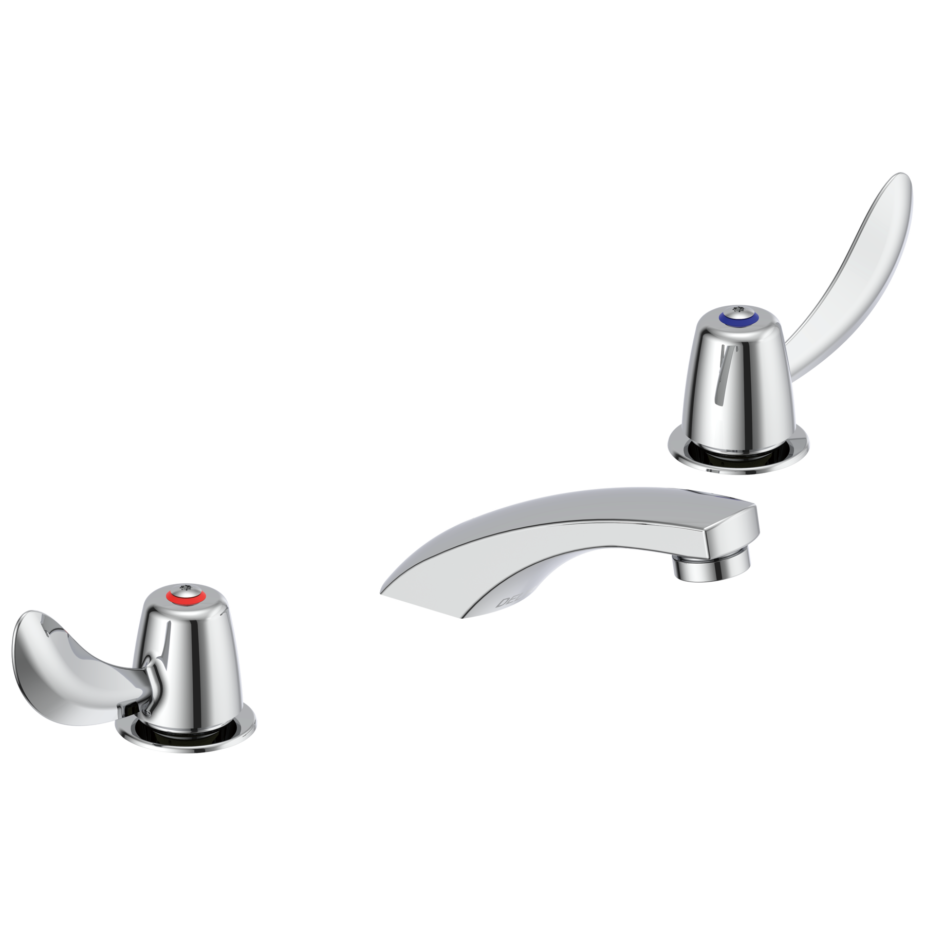 Llave para baño de extensión con dos manijas, sin emergente