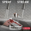 Llave para cocina monomando extensible con dispensador de jabón y tecnología ShieldSpray® (producto recertificado)