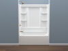 60x32 Alcove Bathtub Bundle with Trim, Drain and Overflow - Left Drain