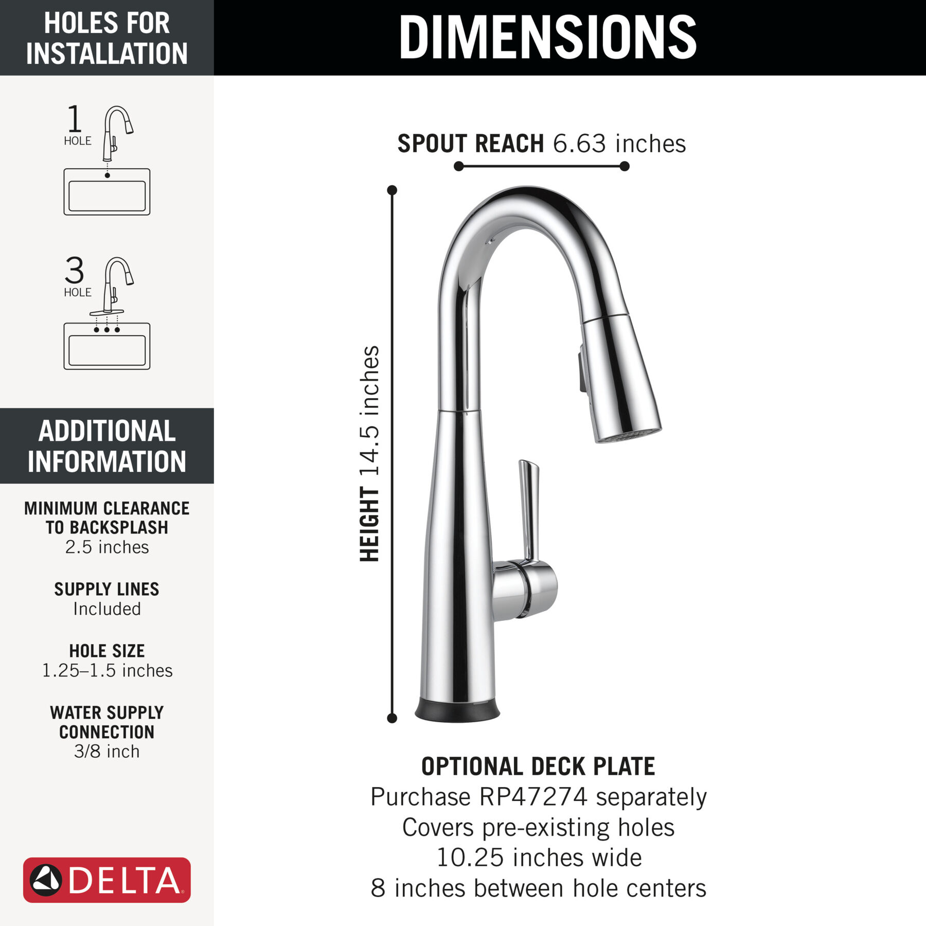 Touch2O® Bar / Prep Faucet with Touchless Technology, image 1