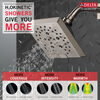 Regadera tipo lluvia moderna angular H<sub>2</sub>Okinetic® de 5 funciones