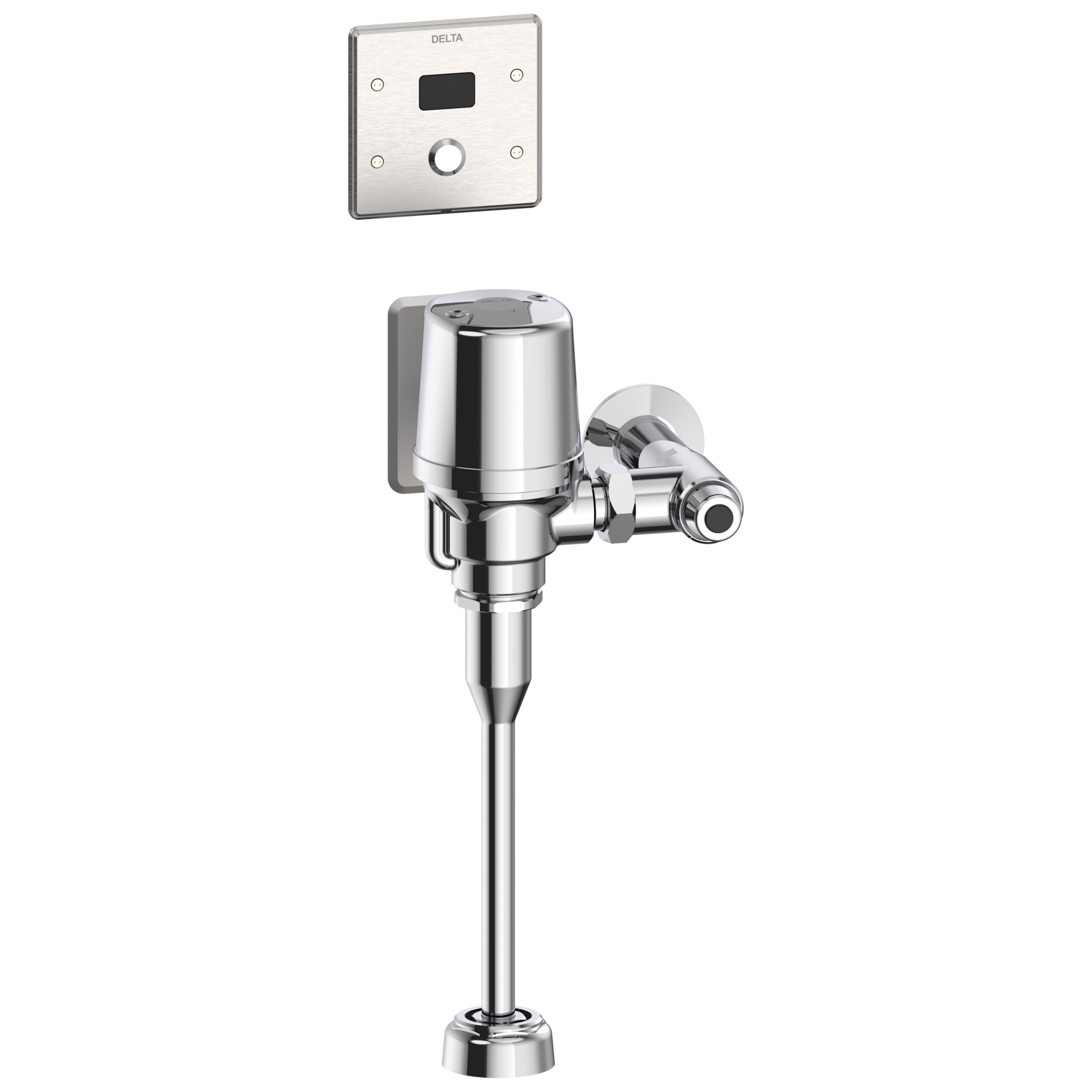 Electronic Exposed Urinal Flush Valve with Wallmount Sensor - Hardwire Operated