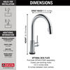 Llave para cocina monomando extensible con Touch (producto recertificado)