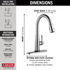 VoiceIQ® Single Handle Pull-Down Faucet with Touch<sub>2</sub>O® Technology