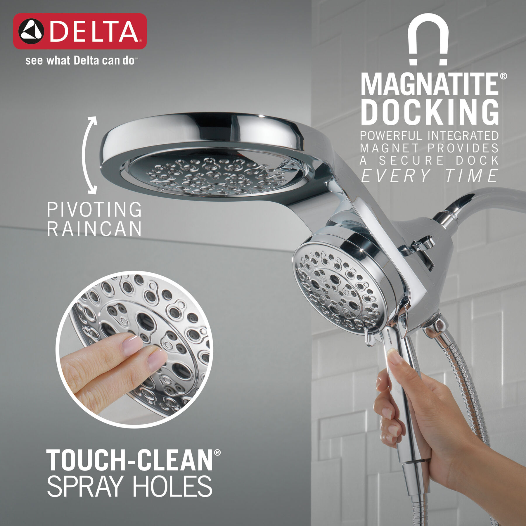 Shower Trim with HydroRain Shower Head Bundle - 14 Series, image 4