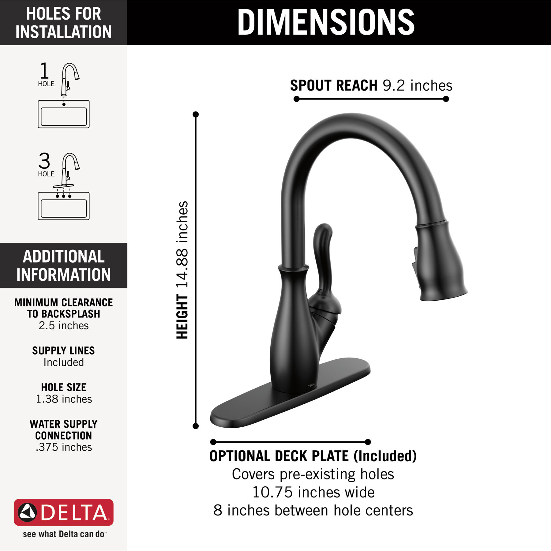 Llave para cocina extensible de una manija con tecnología ShieldSpray®, imagen 3