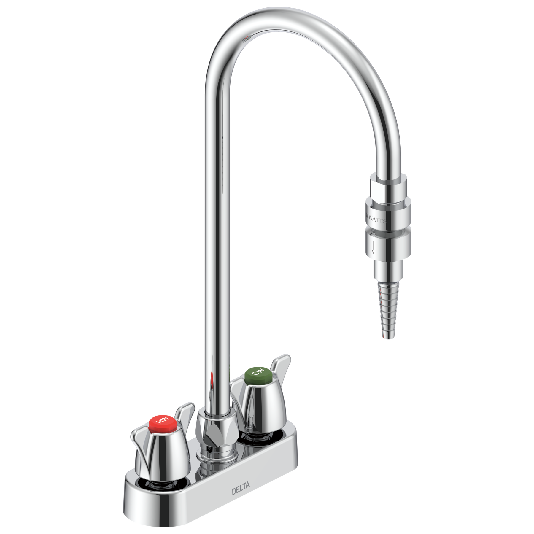 Two Handle 4 In Deck-mount Laboratory Mixing Faucet