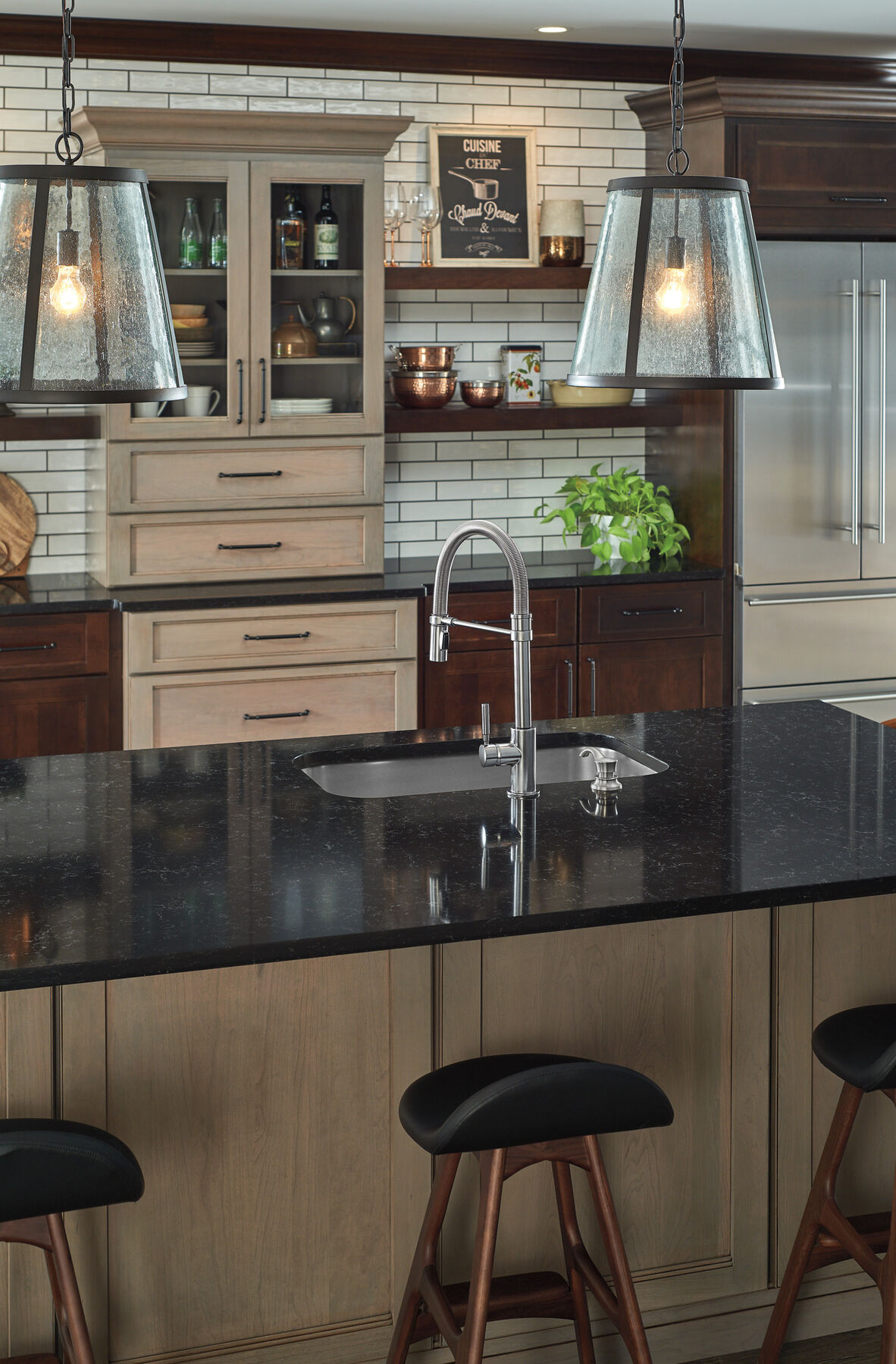 Llave para cocina monomando extensible comercial, imagen 3