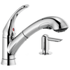 Llave extensible para cocina de una manija con dispensador de jabón