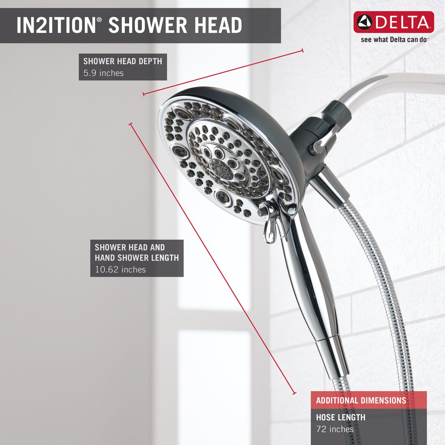 Ducha dos en uno In2ition® de 5 funciones, imagen 2