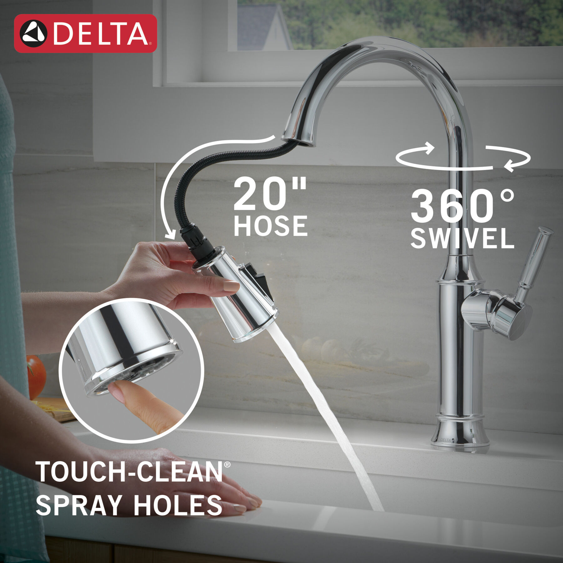 Llave para cocina monomando extensible, imagen 7