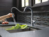 Llave para barra/encimera de cocina monomando extensible, giro limitado