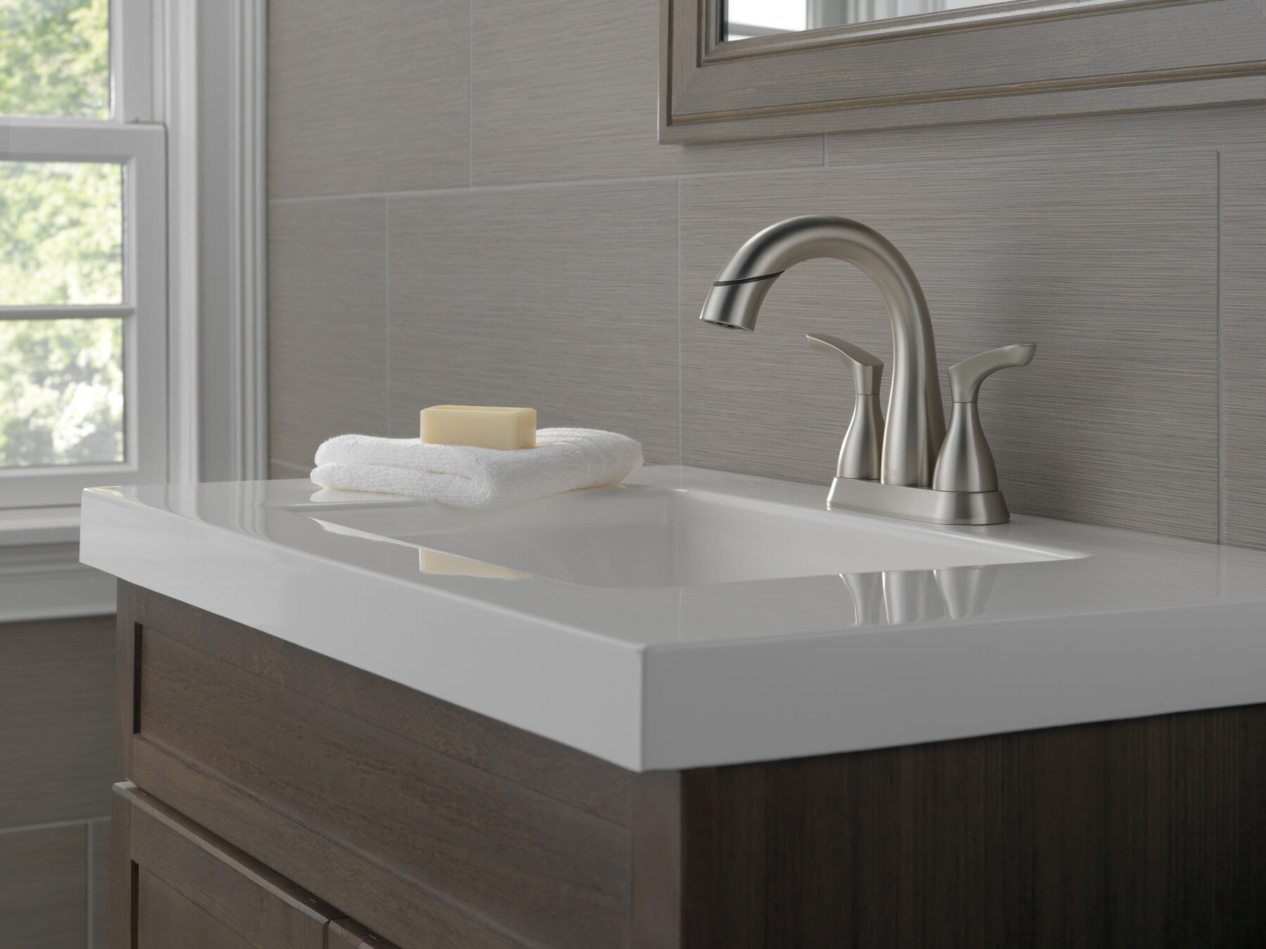 Llave para baño extensible de combinación de dos manijas, imagen 12