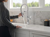 Llave monomando deslizable para cocina con salida con resorte