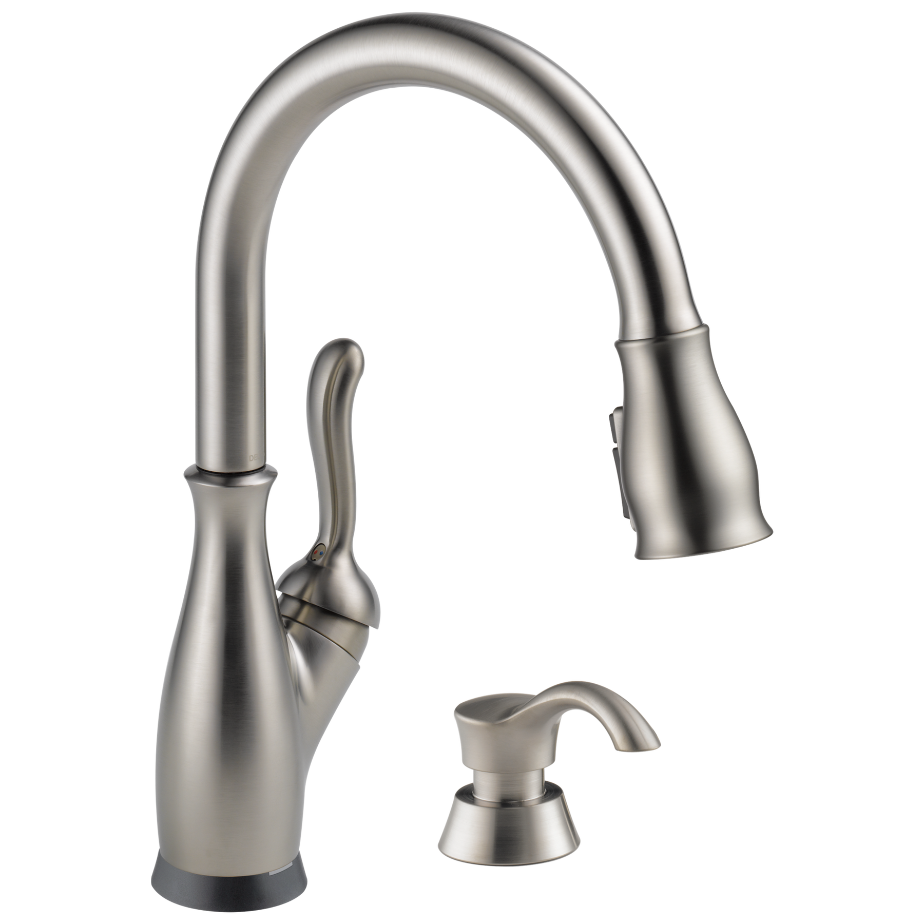 Touch2O with Touchless and VoiceIQ® Technology Single Handle Pull-Down Kitchen Faucet with Soap Dispenser