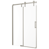 Puerta para ducha en esquina de acero inoxidable de 48" x 34"