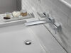 Accesorio para llave para baño de dos manijas de montaje en pared
