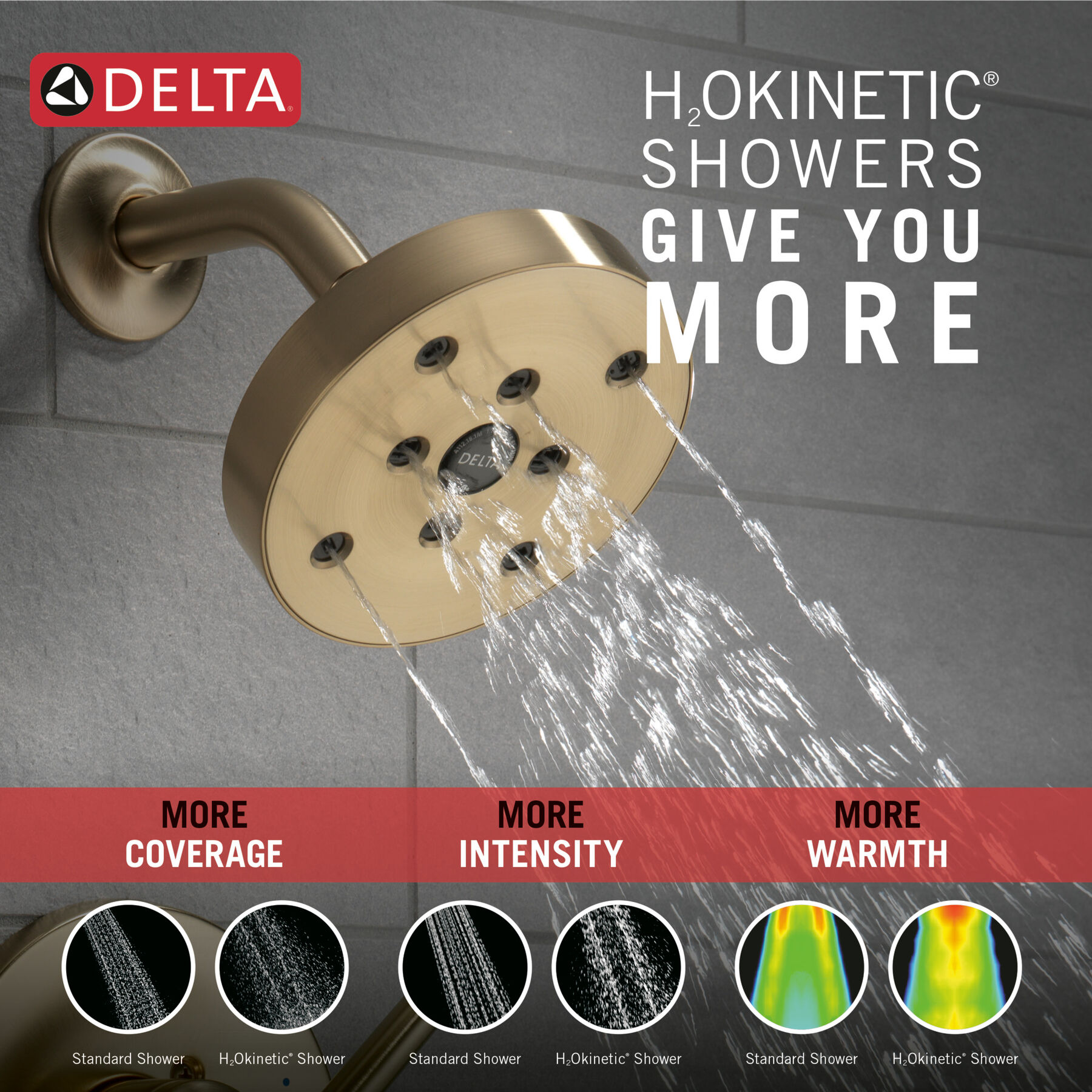 Widespread Lavatory Faucet with Shower Trim and Rough Bundle - 14 Series, image 2