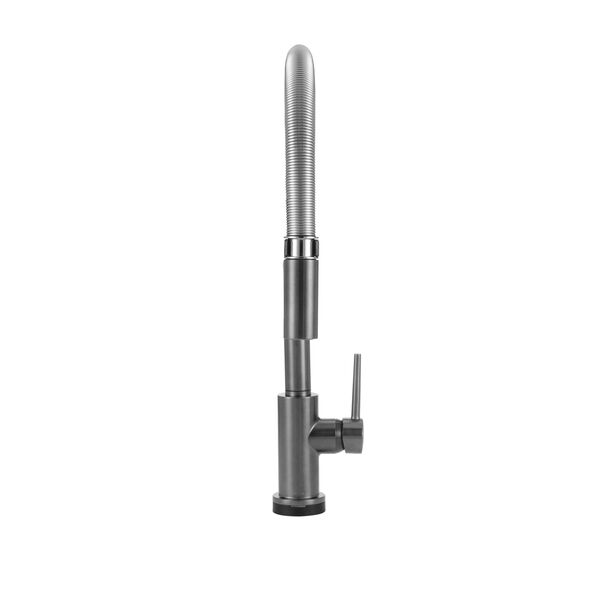 Llave para cocina extensible de una manija con tubo de salida con muelle con tecnología Touch<sub>2</sub>O®