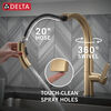 Llave de una manija con tubo de salida deslizable para cocina