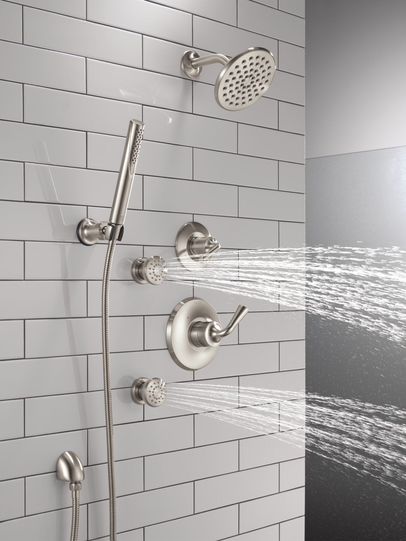 Ducha manual premium para montaje en pared ajustable de una sola función, imagen 14