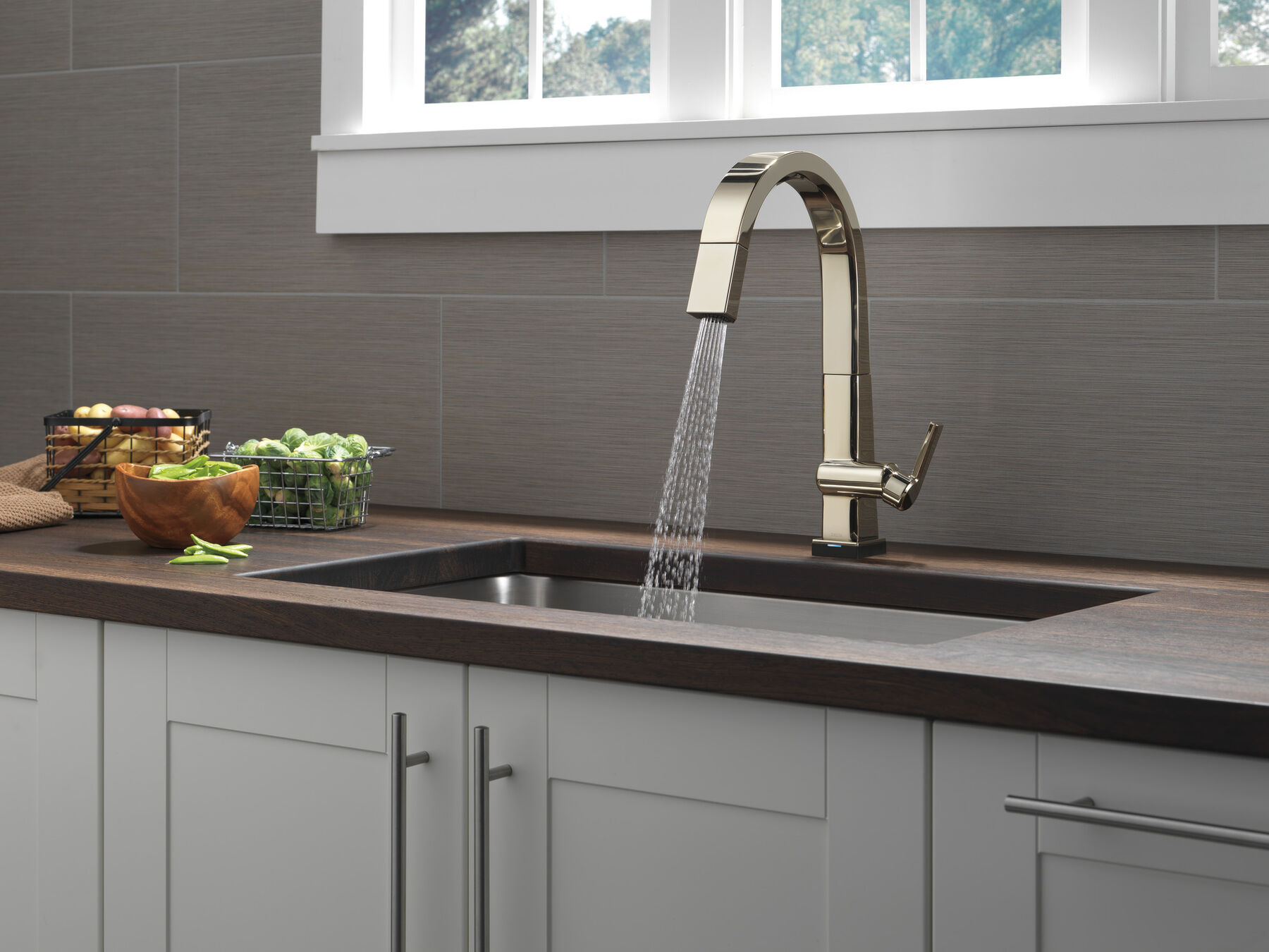 Llave para cocina monomando extensible con tecnología Touch<sub>2</sub>O®, imagen 6