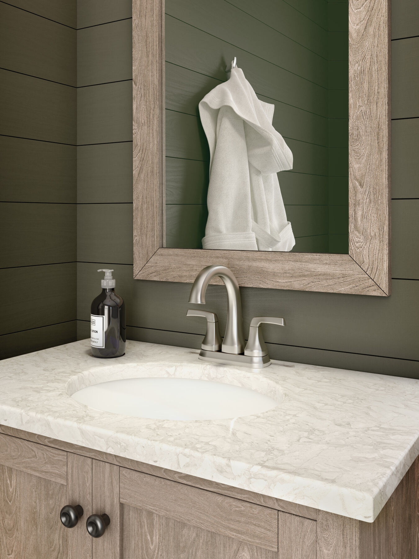 Llave para baño de combinación con dos manijas (producto recertificado), imagen 2
