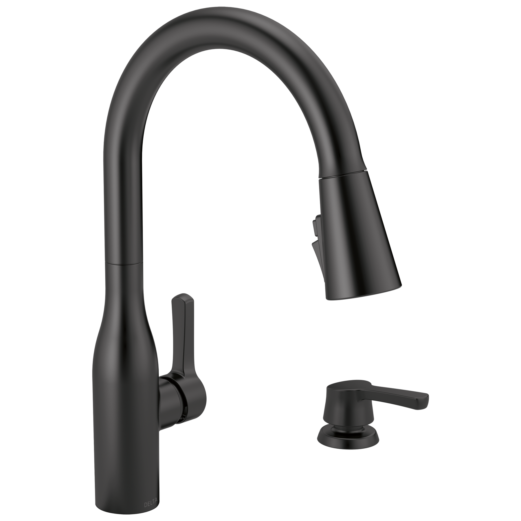 Llave para cocina monomando extensible con dispensador de jabón y tecnología ShieldSpray®